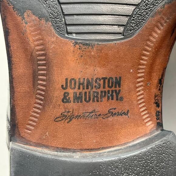 Johnston & Murphy Black Leather Wingtip Derby Oxford Dress Shoes Men 13 main image 8